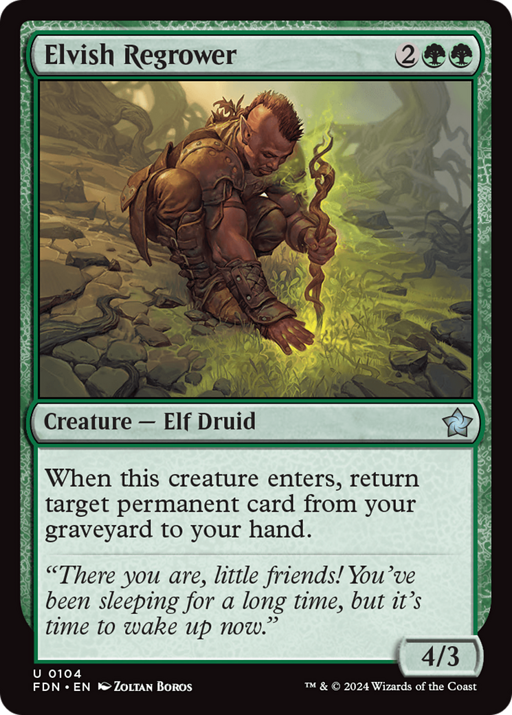 Elvish Regrower [Foundations] | Local Legends