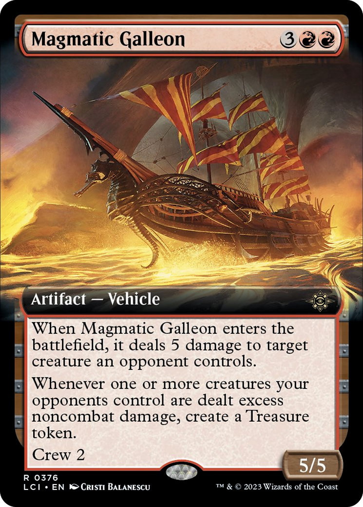 Magmatic Galleon (Extended Art) [The Lost Caverns of Ixalan] | Golgari Games