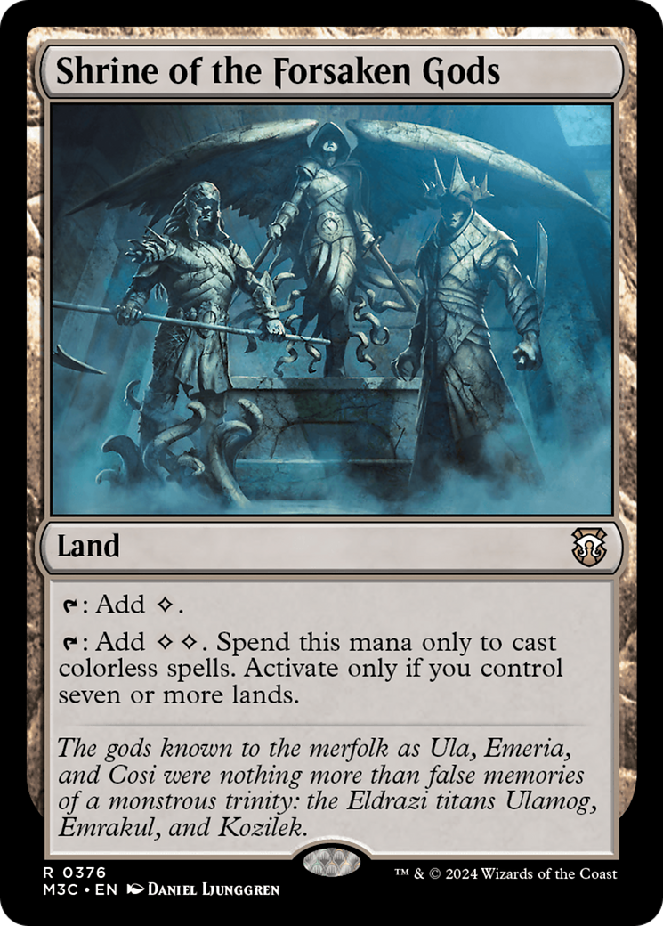 Shrine of the Forsaken Gods (Ripple Foil) [Modern Horizons 3 Commander] | Local Legends