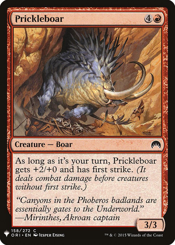 Prickleboar [Mystery Booster] | Golgari Games