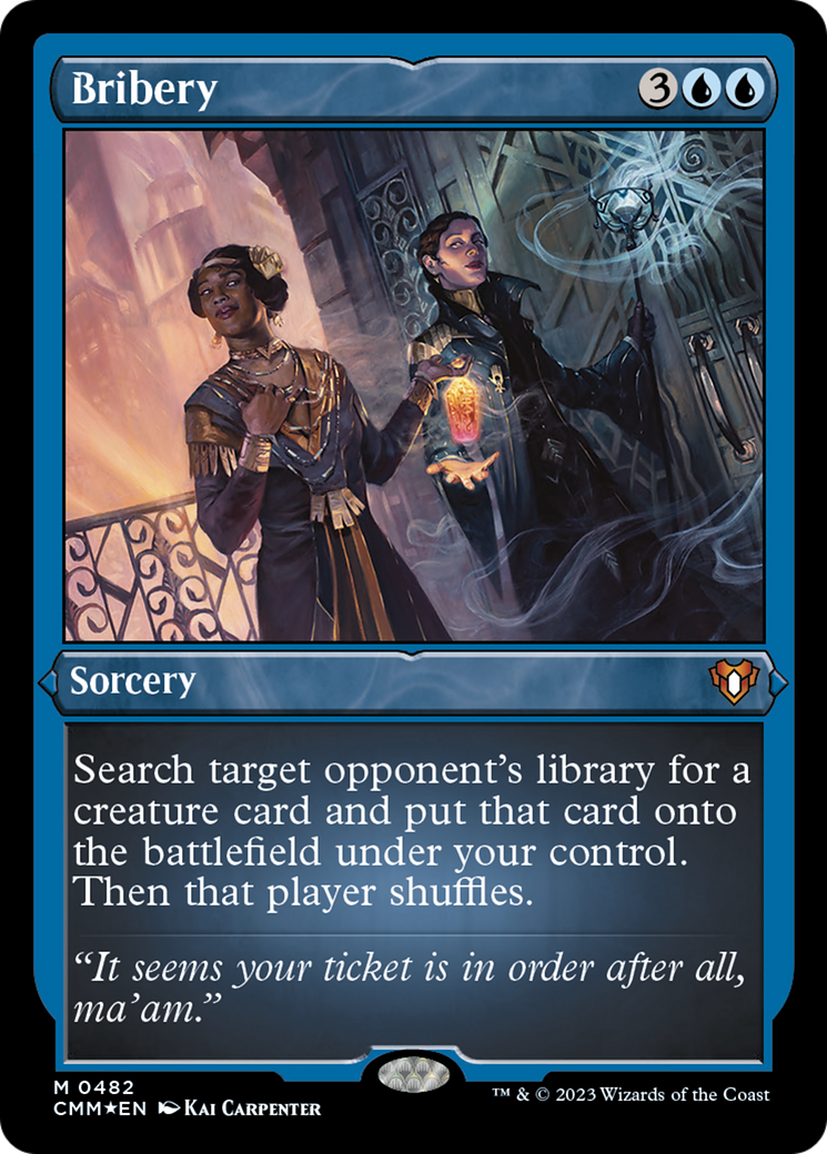 Bribery (Foil Etched) [Commander Masters] | Local Legends