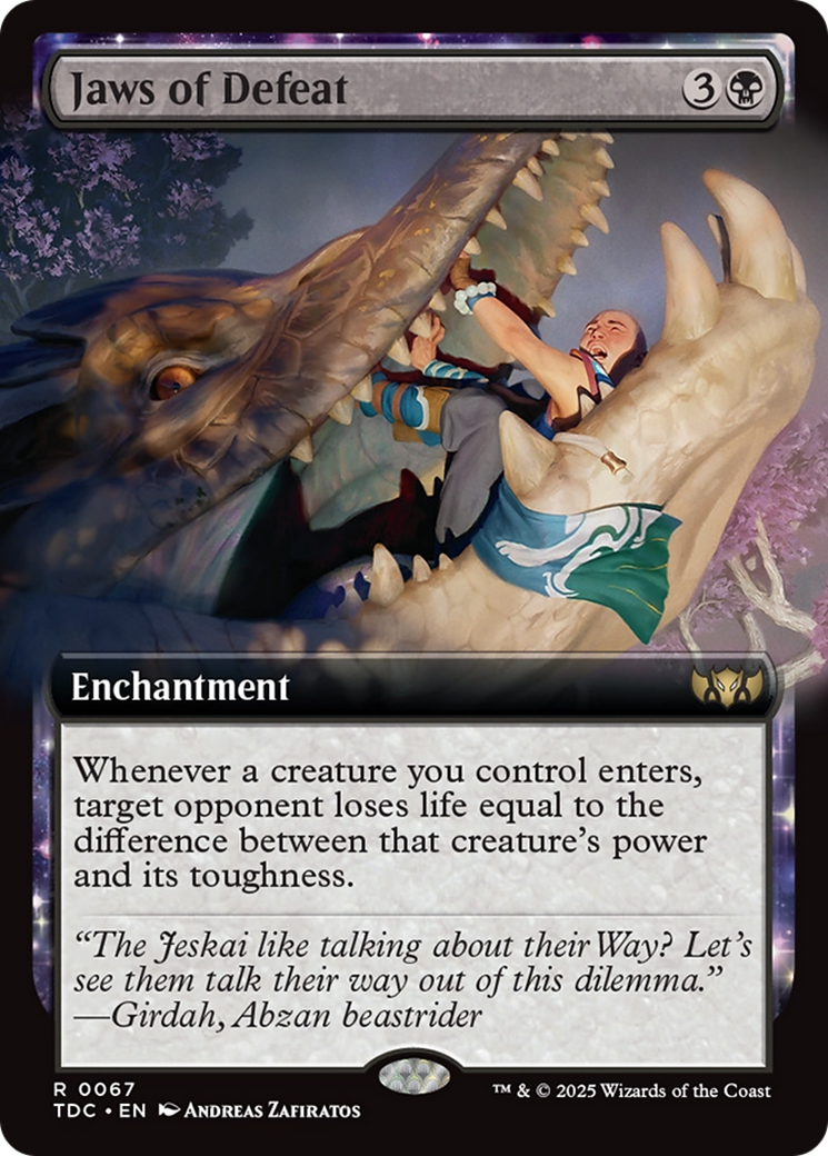 Jaws of Defeat (Extended Art) [Tarkir: Dragonstorm Commander] | Local Legends