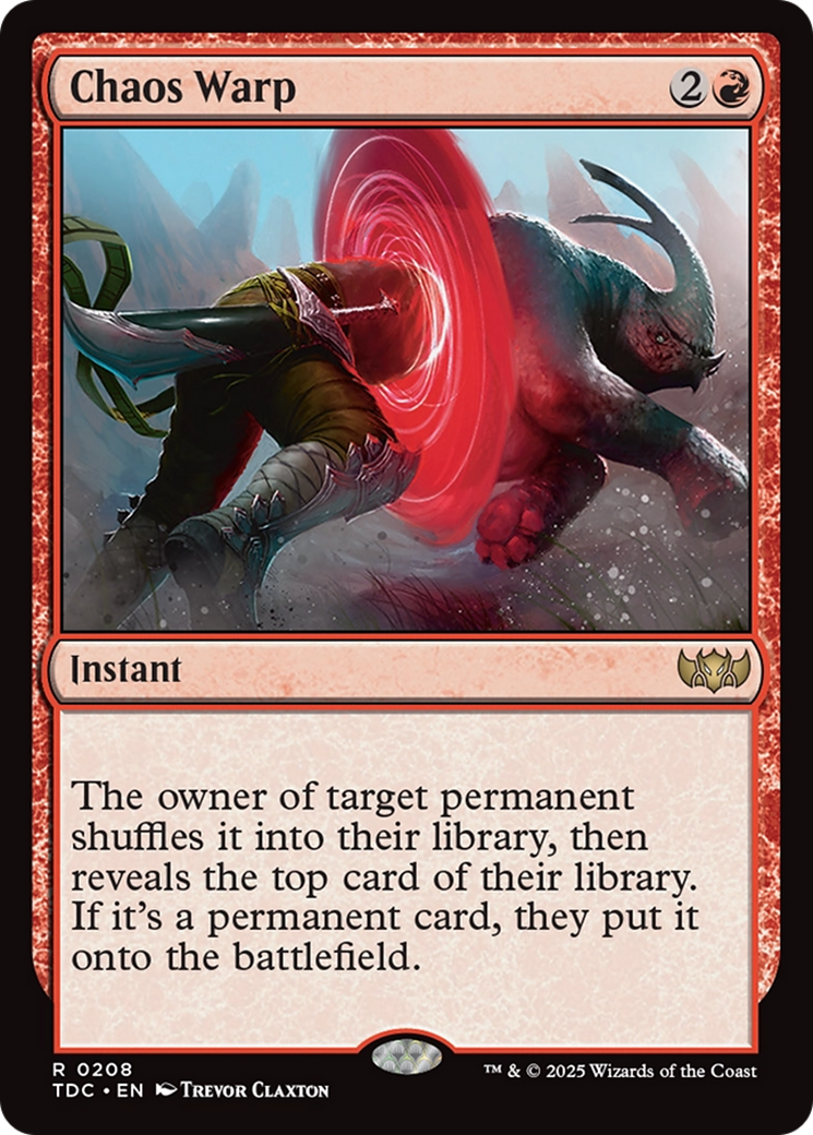 Chaos Warp [Tarkir: Dragonstorm Commander] | Local Legends