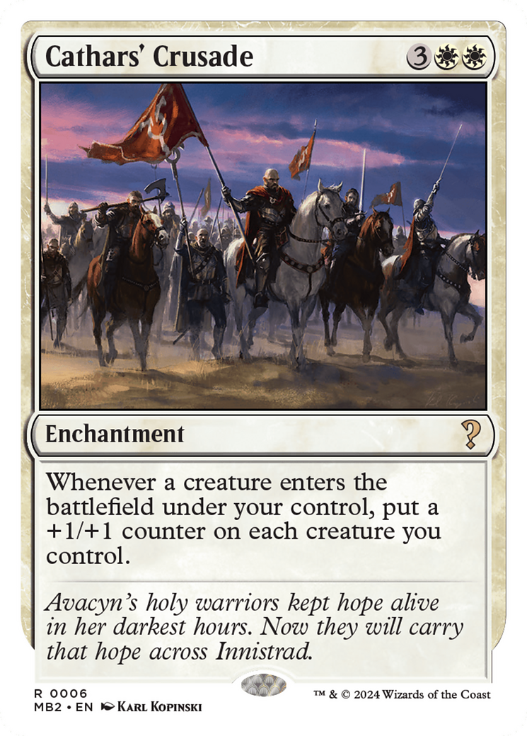 Cathars' Crusade (White Border) [Mystery Booster 2] | Local Legends