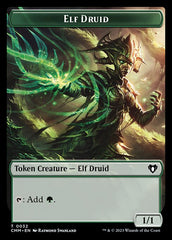 Saproling // Elf Druid Double-Sided Token [Commander Masters Tokens] | Local Legends