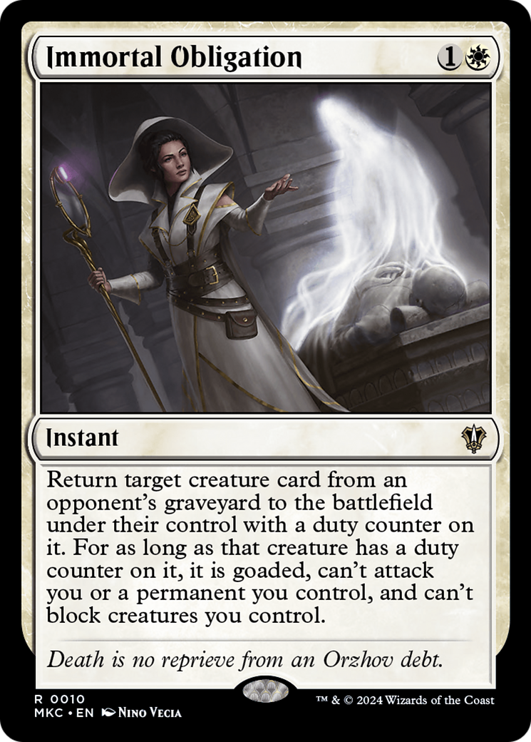 Immortal Obligation [Murders at Karlov Manor Commander] | Local Legends
