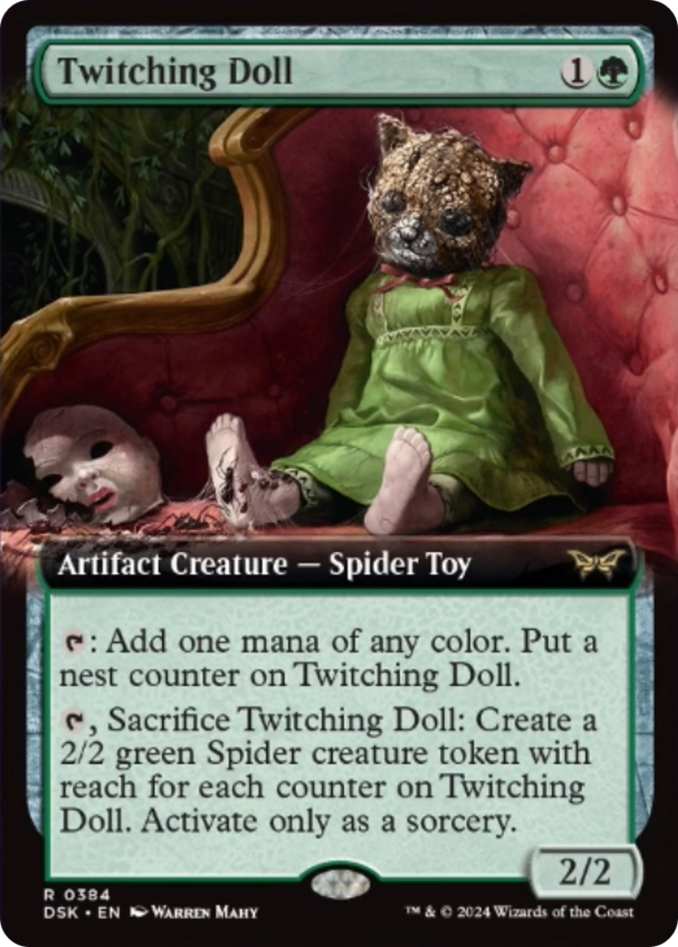 Twitching Doll (Extended Art) [Duskmourn: House of Horror] | Golgari Games