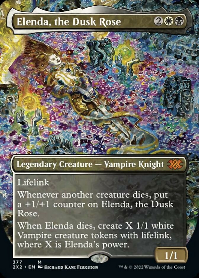 Elenda, the Dusk Rose (Borderless Alternate Art) [Double Masters 2022] | Local Legends