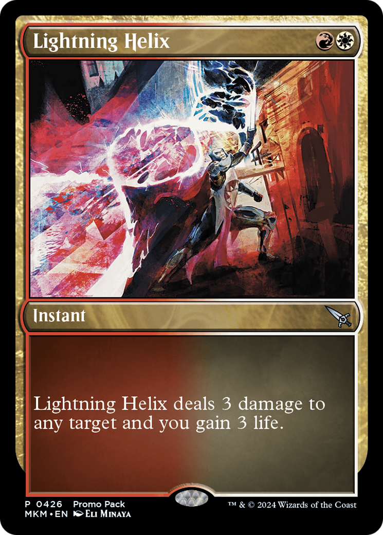 Lightning Helix (Promo Pack) [Murders at Karlov Manor Promos] | Golgari Games