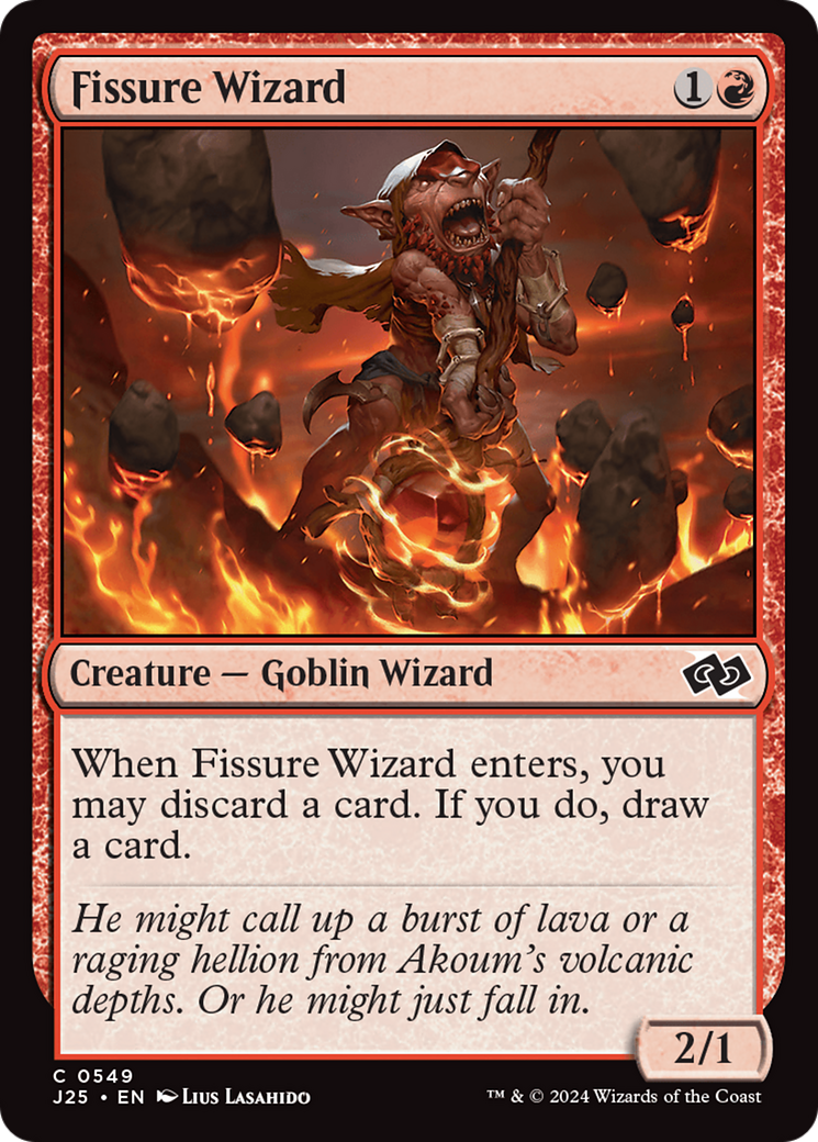 Fissure Wizard [Foundations Jumpstart] | Golgari Games