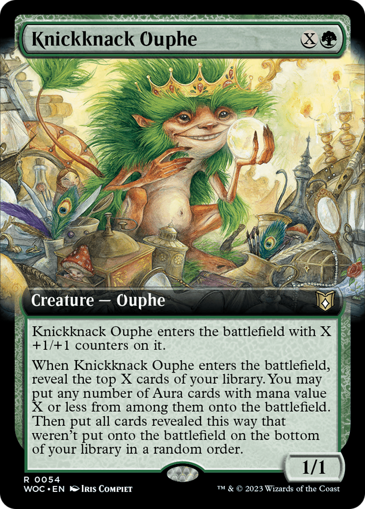 Knickknack Ouphe (Extended Art) [Wilds of Eldraine Commander] | Local Legends