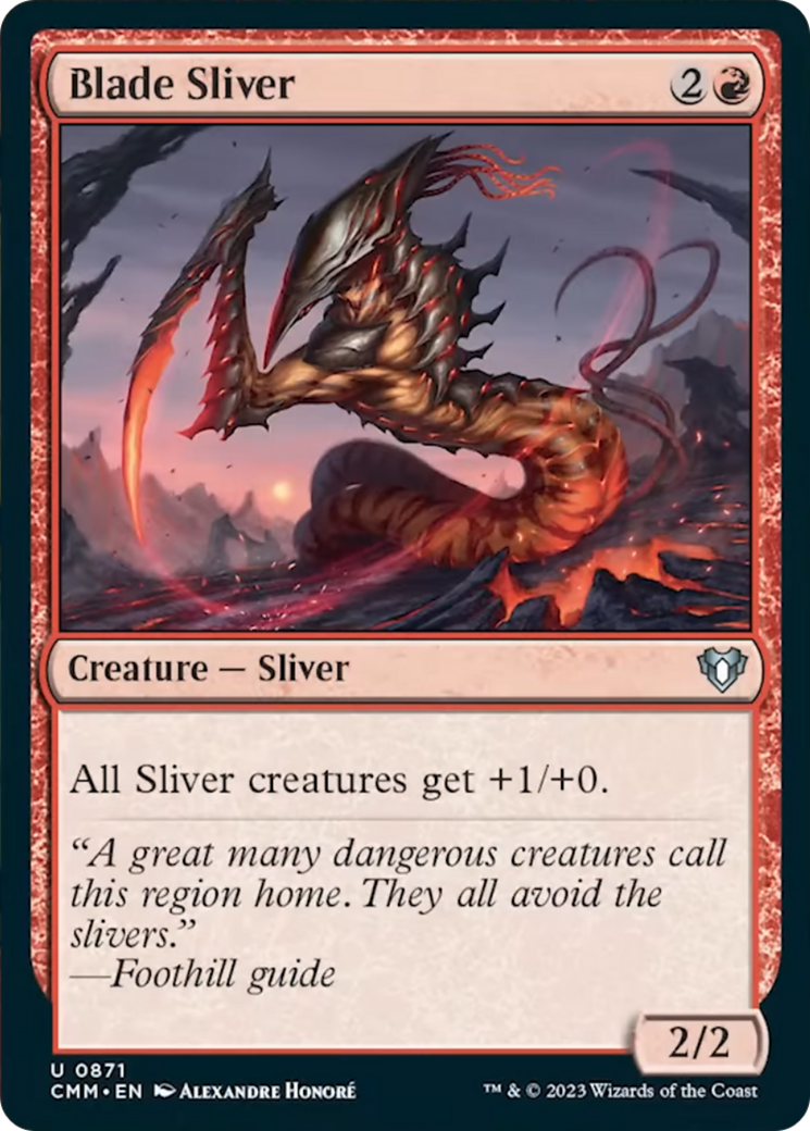 Blade Sliver [Commander Masters] | Golgari Games