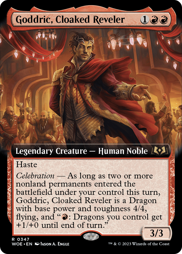 Goddric, Cloaked Reveler (Extended Art) [Wilds of Eldraine] | Local Legends