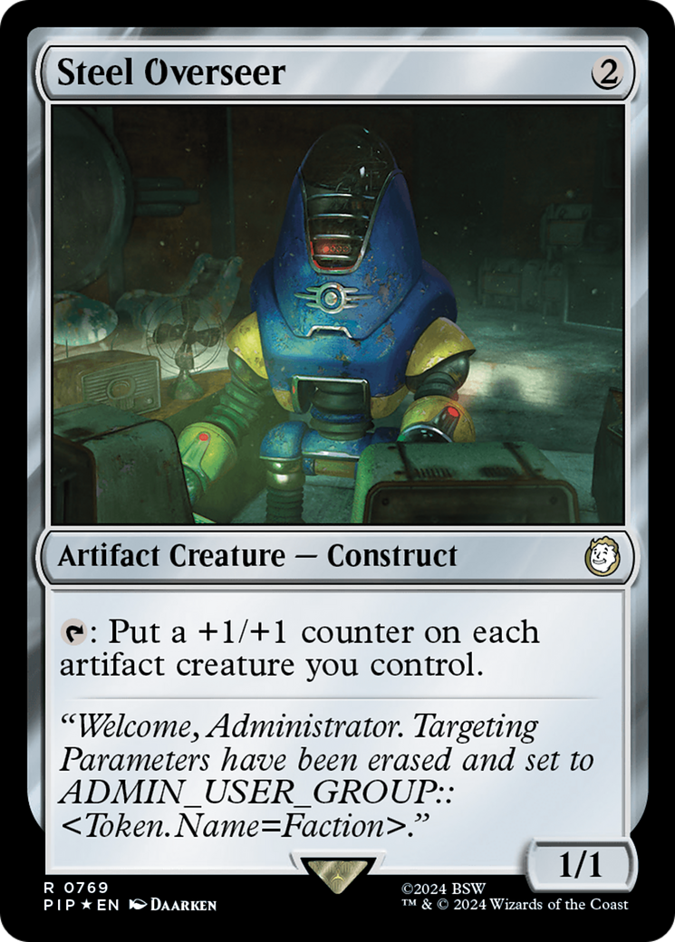Steel Overseer (Surge Foil) [Fallout] | Local Legends