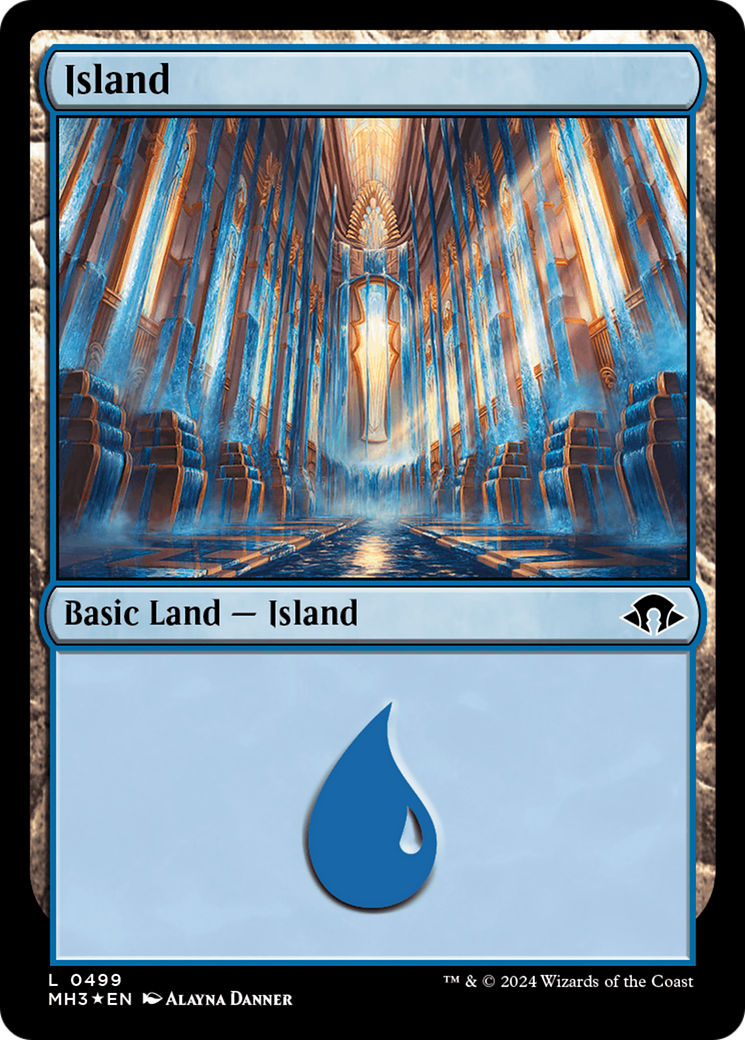 Island (0499) (Ripple Foil) [Modern Horizons 3] | Golgari Games