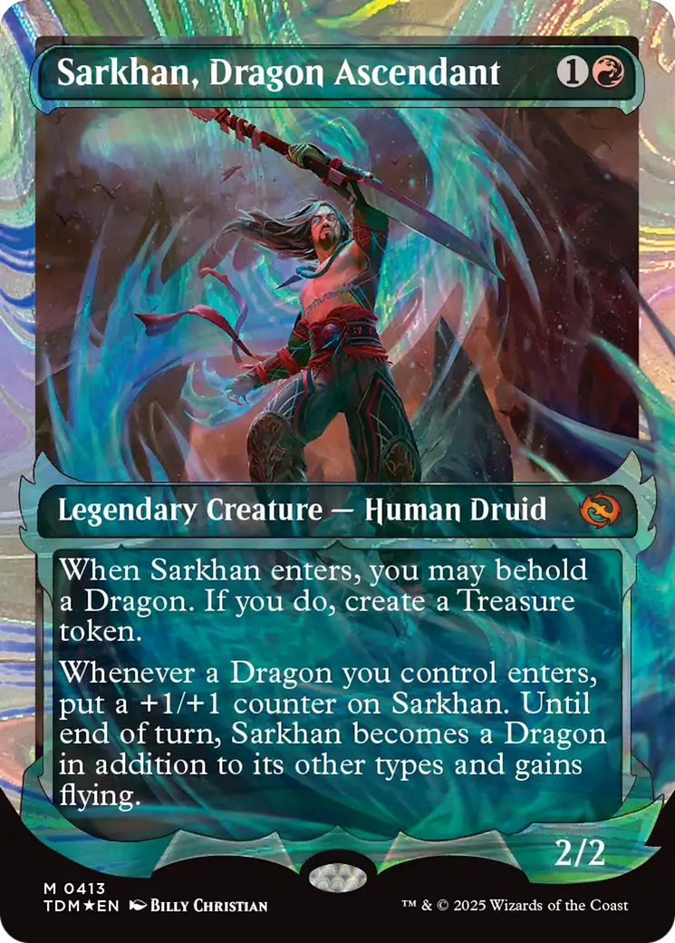 Sarkhan, Dragon Ascendant (0413) (Showcase) (Halo Foil) [Tarkir: Dragonstorm] | Local Legends