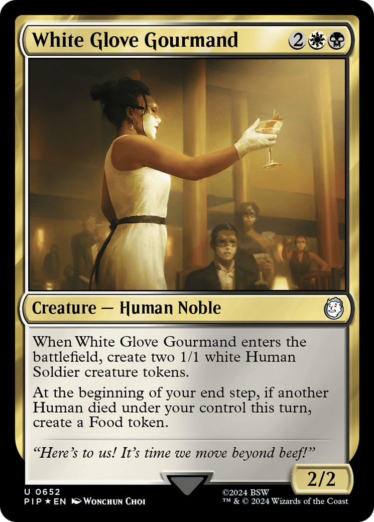 White Glove Gourmand (Surge Foil) [Fallout] | Golgari Games