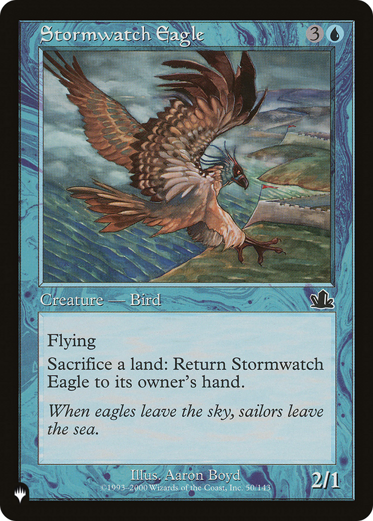Stormwatch Eagle [The List] | Local Legends