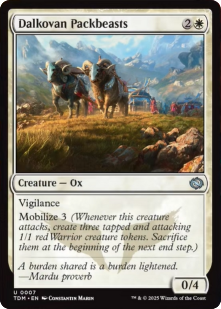 Dalkovan Packbeasts [Tarkir: Dragonstorm] | Local Legends