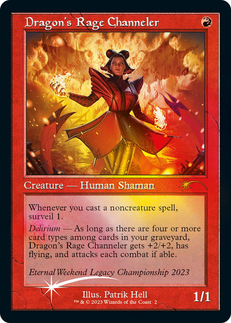 Dragon's Rage Channeler (Retro Frame) [MagicFest 2023] | Local Legends