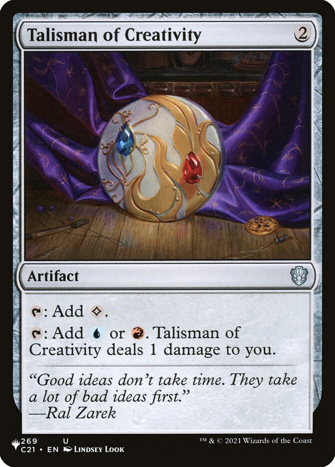 Talisman of Creativity [Secret Lair: Heads I Win, Tails You Lose] | Local Legends