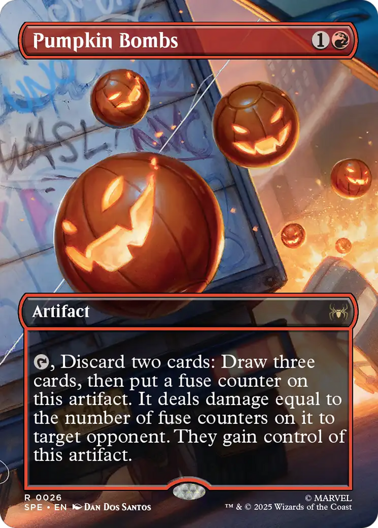 Pumpkin Bombs (Borderless) [Marvel's Spider-Man: Eternal-Legal] | Local Legends