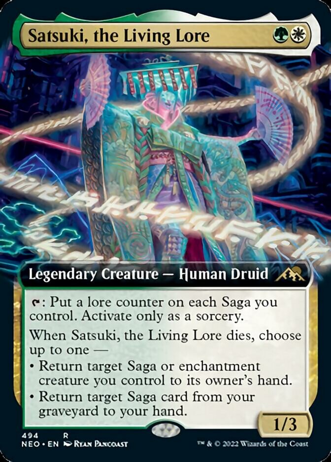 Satsuki, the Living Lore (Extended Art) [Kamigawa: Neon Dynasty] | Local Legends