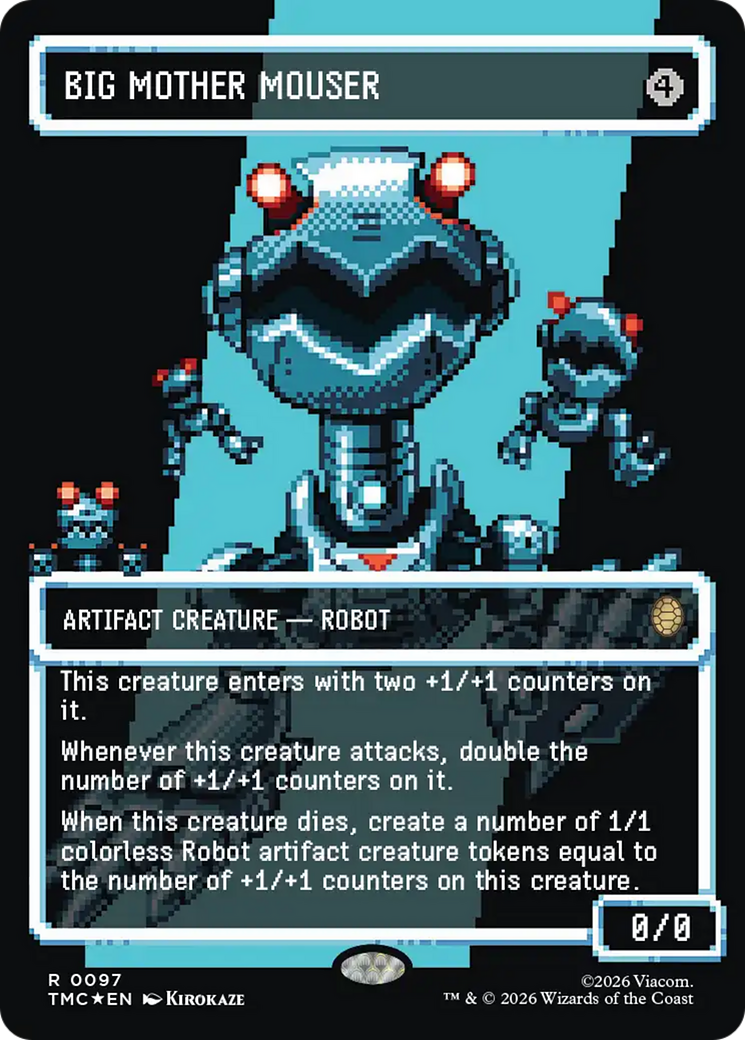 Big Mother Mouser (Borderless) (Surge Foil) [Teenage Mutant Ninja Turtles Commander] | Local Legends