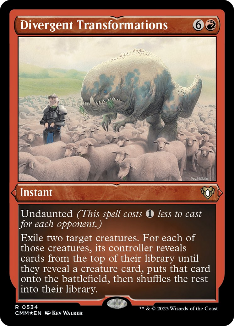 Divergent Transformations (Foil Etched) [Commander Masters] | Local Legends