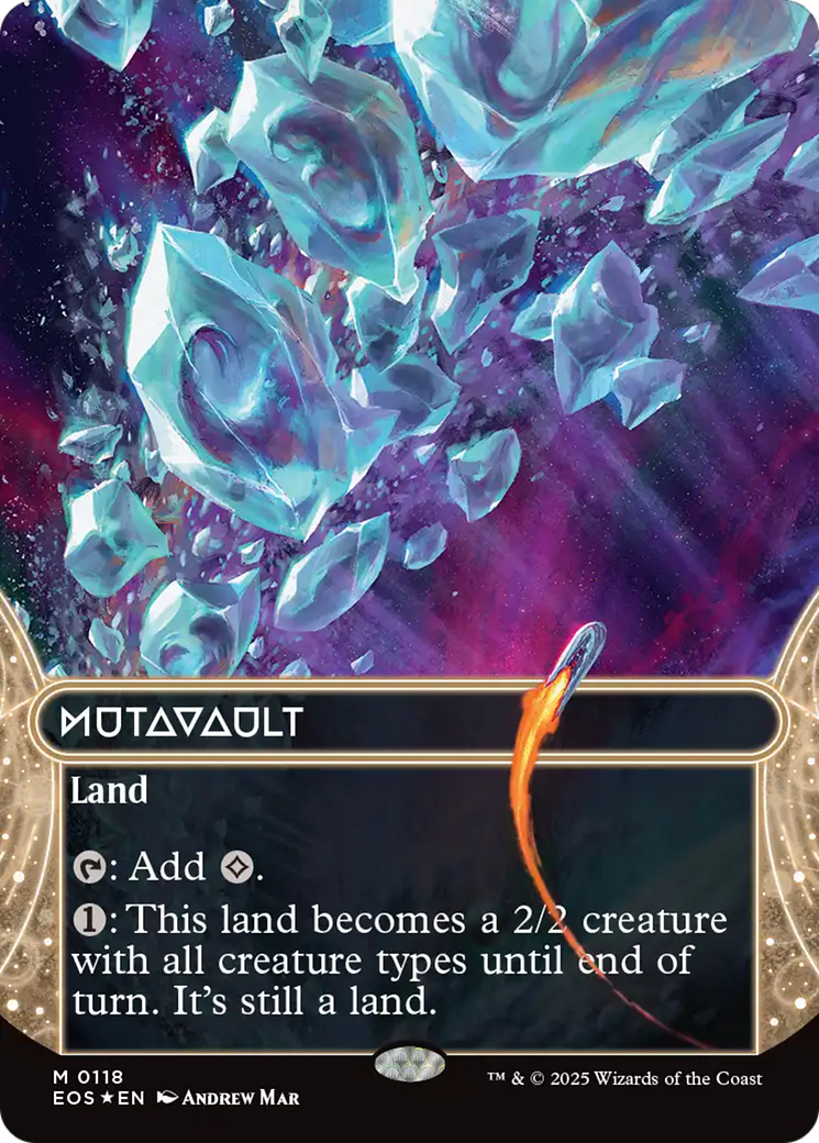 Mutavault (0118) (Borderless) (Galaxy Foil) [Edge of Eternities: Stellar Sights] | Local Legends