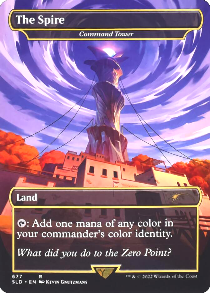 Command Tower - The Spire (Borderless) [Secret Lair Drop Promos] | Local Legends
