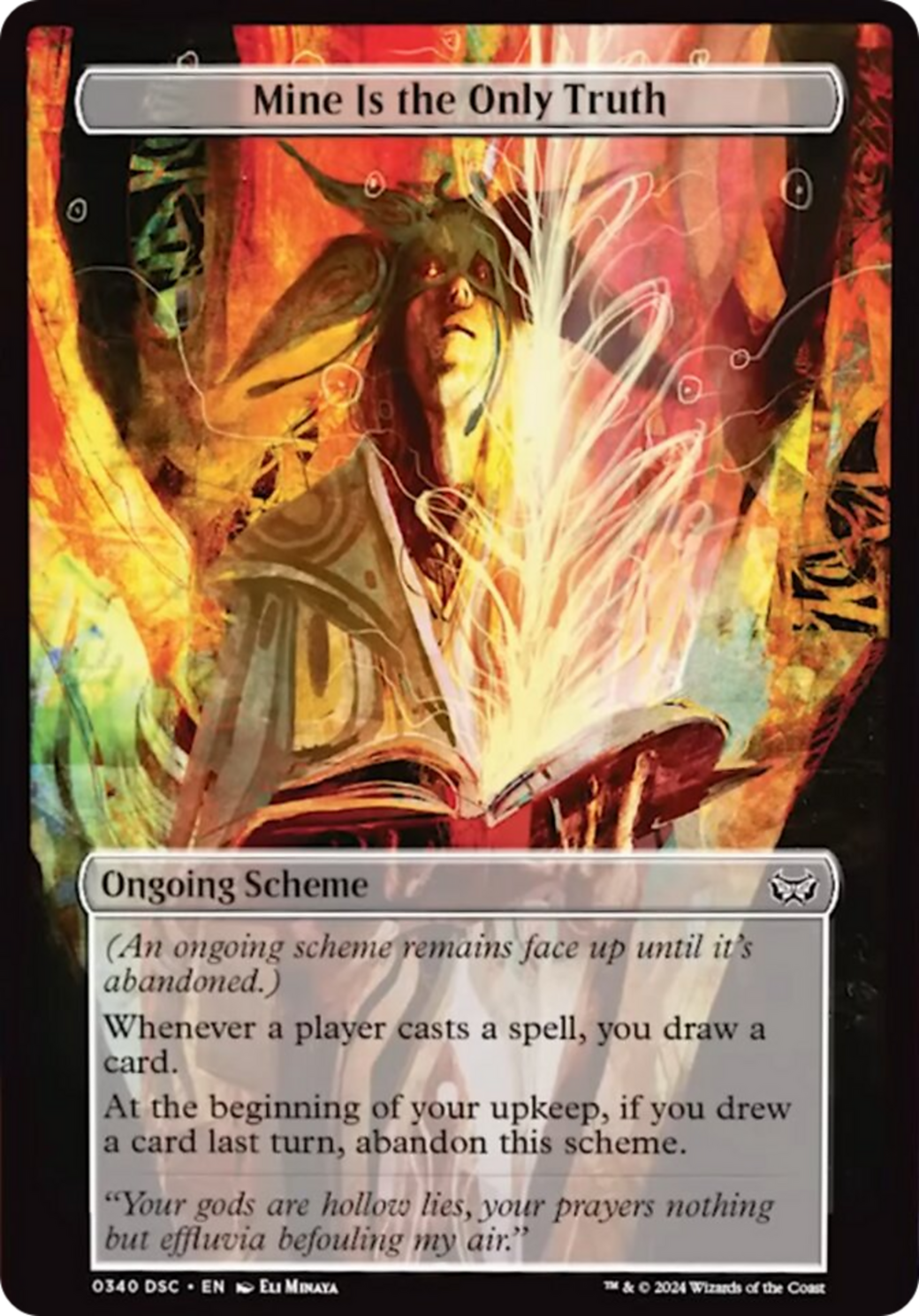 Mine Is The Only Truth (Full Art) [Duskmourn: Archenemy] | Local Legends