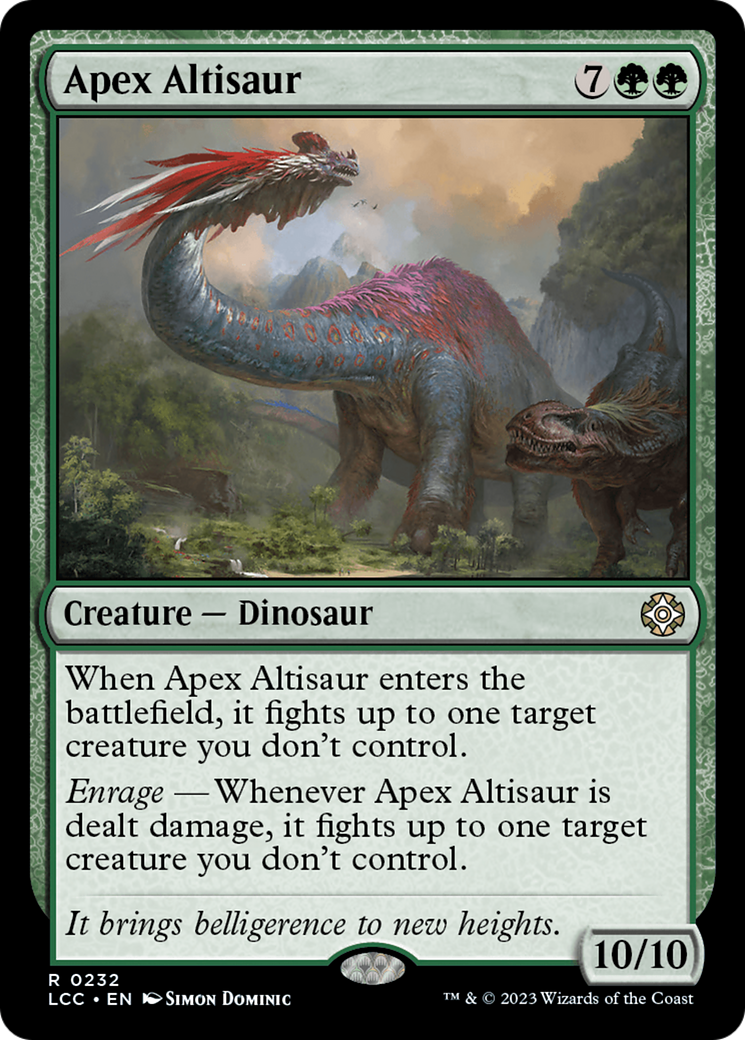 Apex Altisaur [The Lost Caverns of Ixalan Commander] | Local Legends