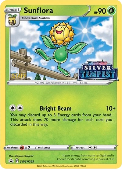 Sunflora (SWSH269) (Prerelease) (Staff) [Sword & Shield: Black Star Promos] | Local Legends