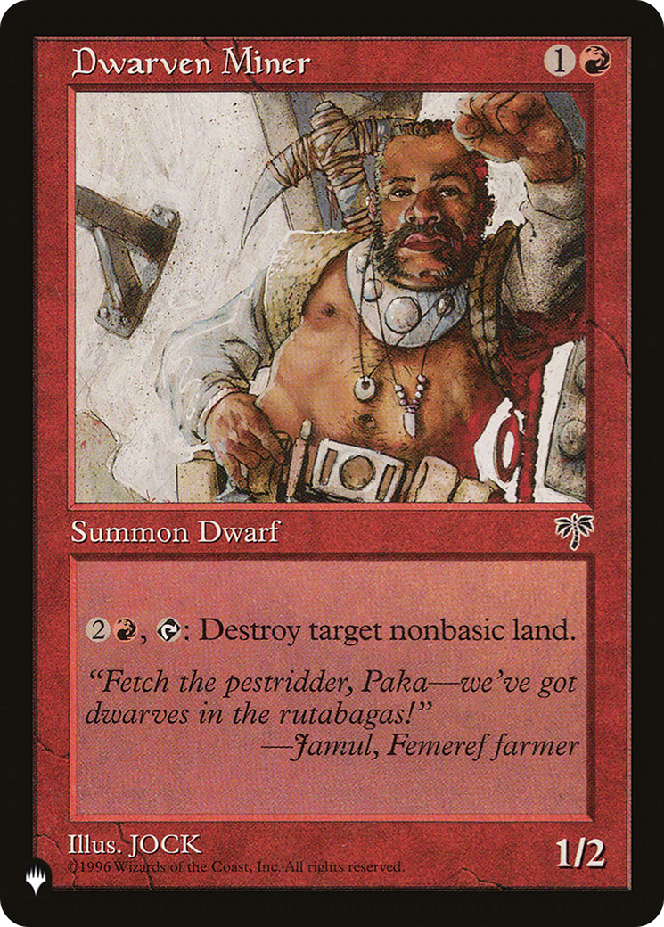 Dwarven Miner [The List] | Local Legends