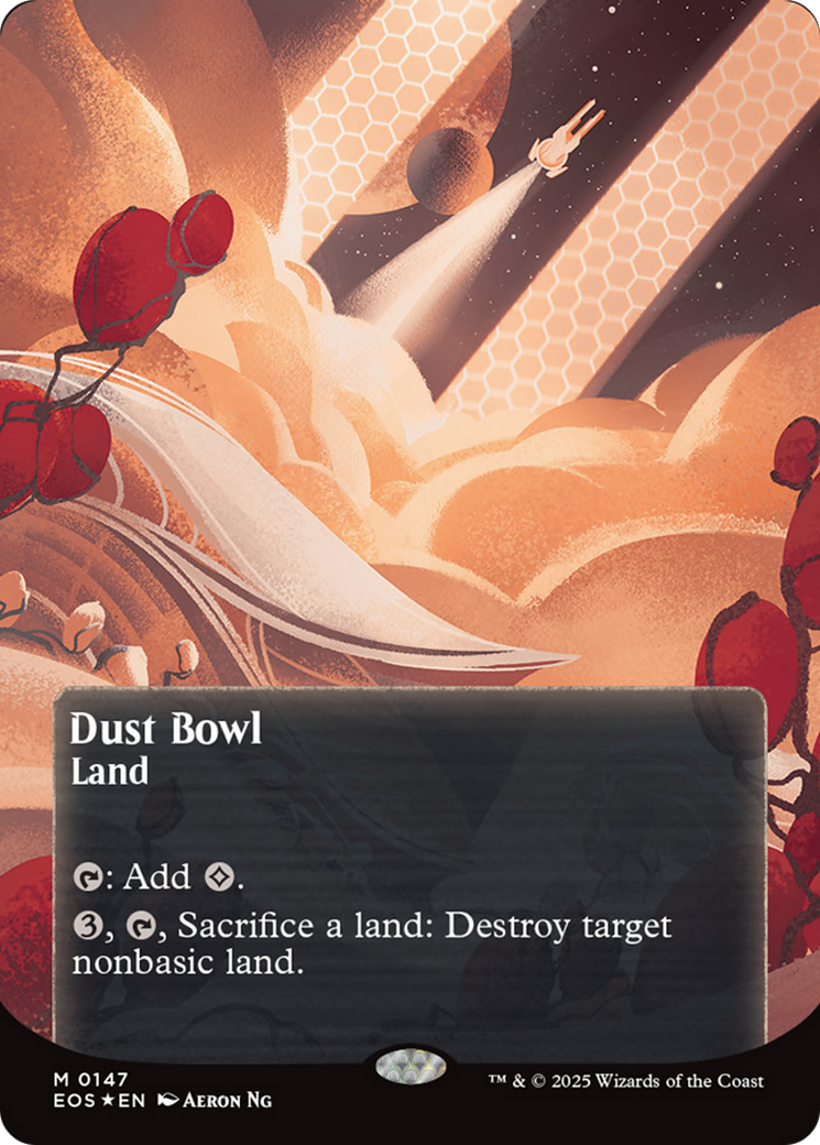 Dust Bowl (0057) (Borderless) (Galaxy Foil) [Edge of Eternities: Stellar Sights] | Local Legends