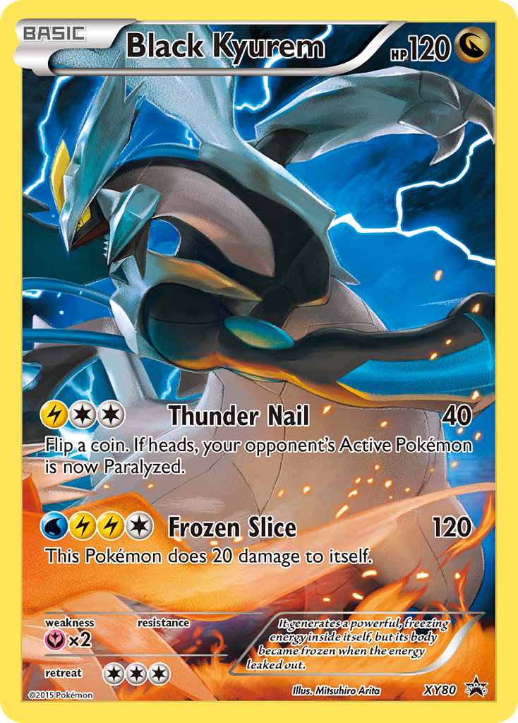 Black Kyurem (XY80) (Full Art Promo) [XY: Black Star Promos] | Golgari Games