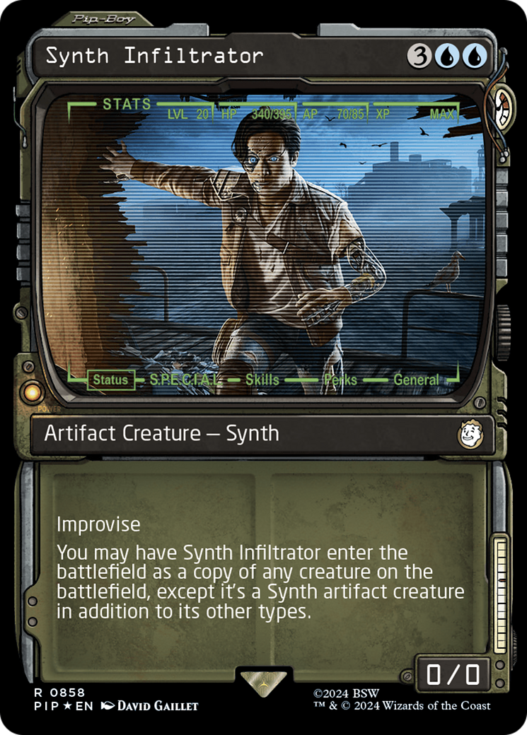 Synth Infiltrator (Showcase) (Surge Foil) [Fallout] | Local Legends