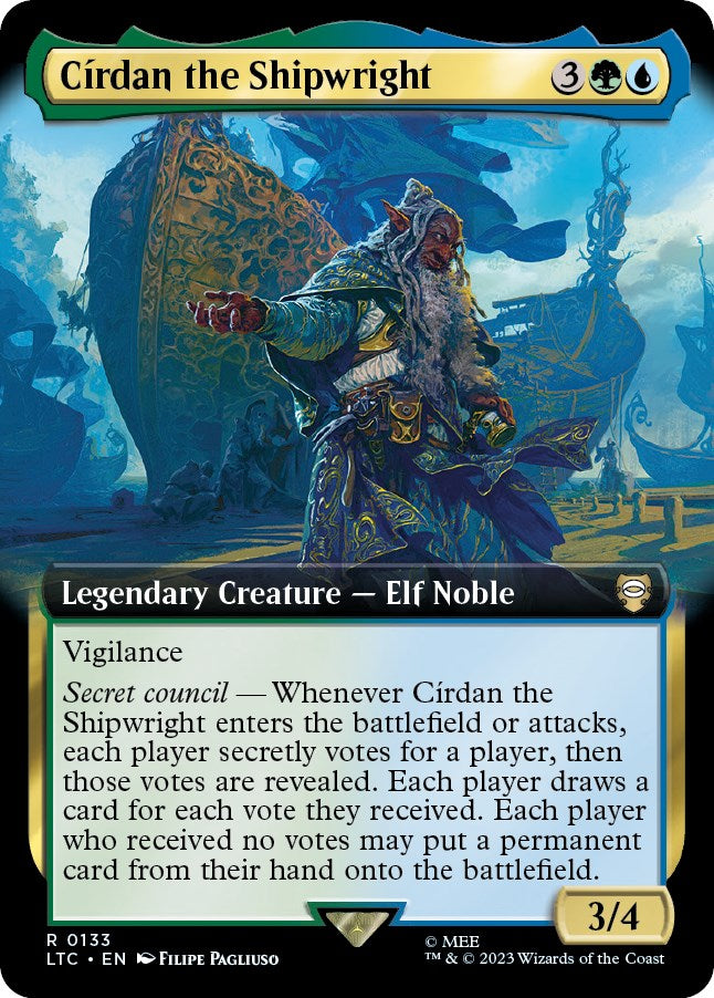 Cirdan the Shipwright (Extended Art) [The Lord of the Rings: Tales of Middle-Earth Commander] | Golgari Games