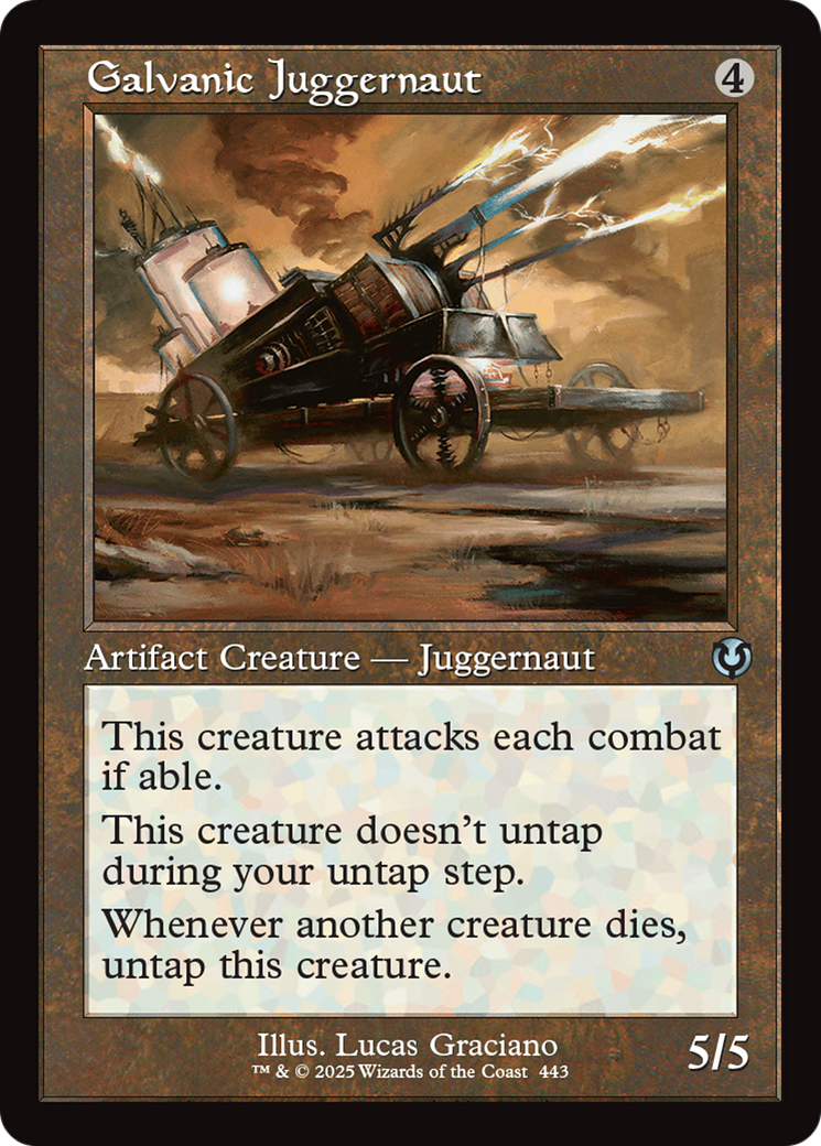 Galvanic Juggernaut (Retro Frame) [Innistrad Remastered] | Local Legends