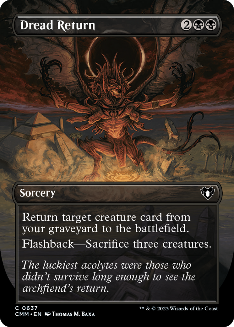 Dread Return (Borderless Alternate Art) [Commander Masters] | Local Legends
