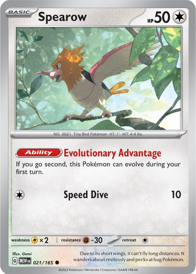 Spearow (021/165) [Scarlet & Violet: 151] | Golgari Games