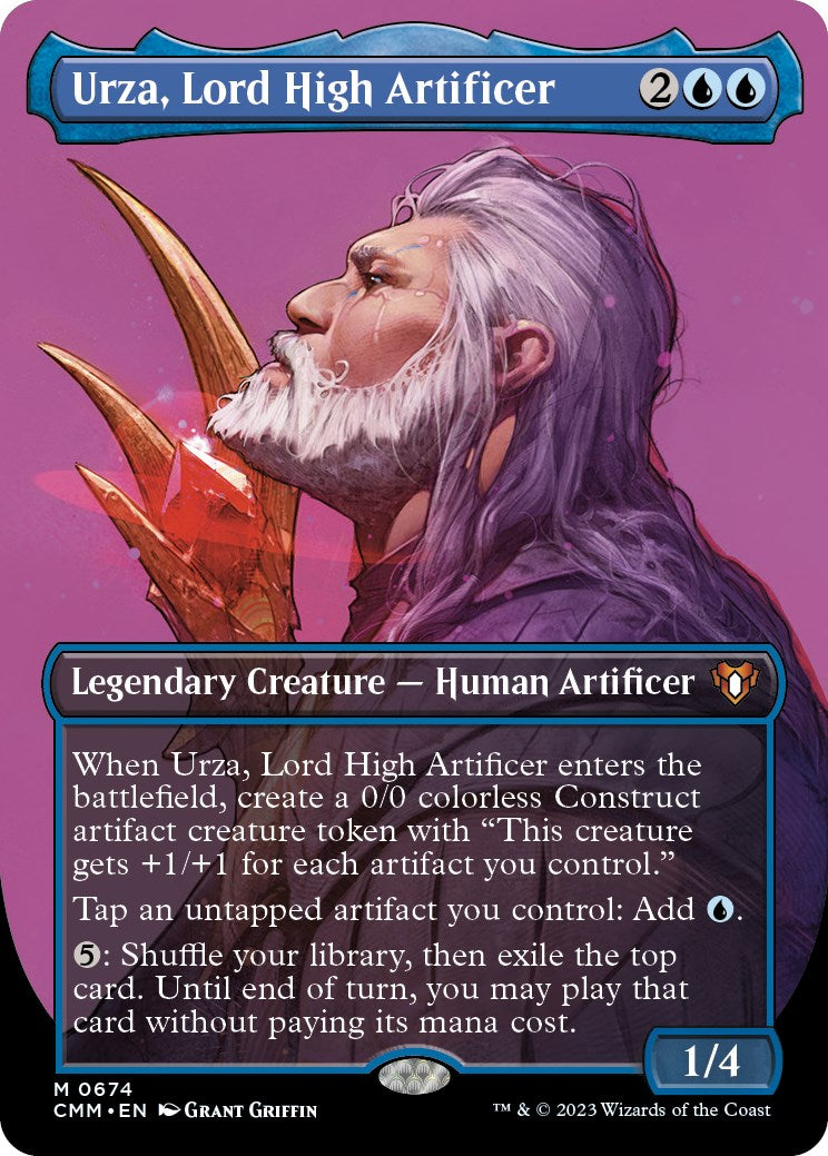 Urza, Lord High Artificer (Borderless Profile) [Commander Masters] | Local Legends