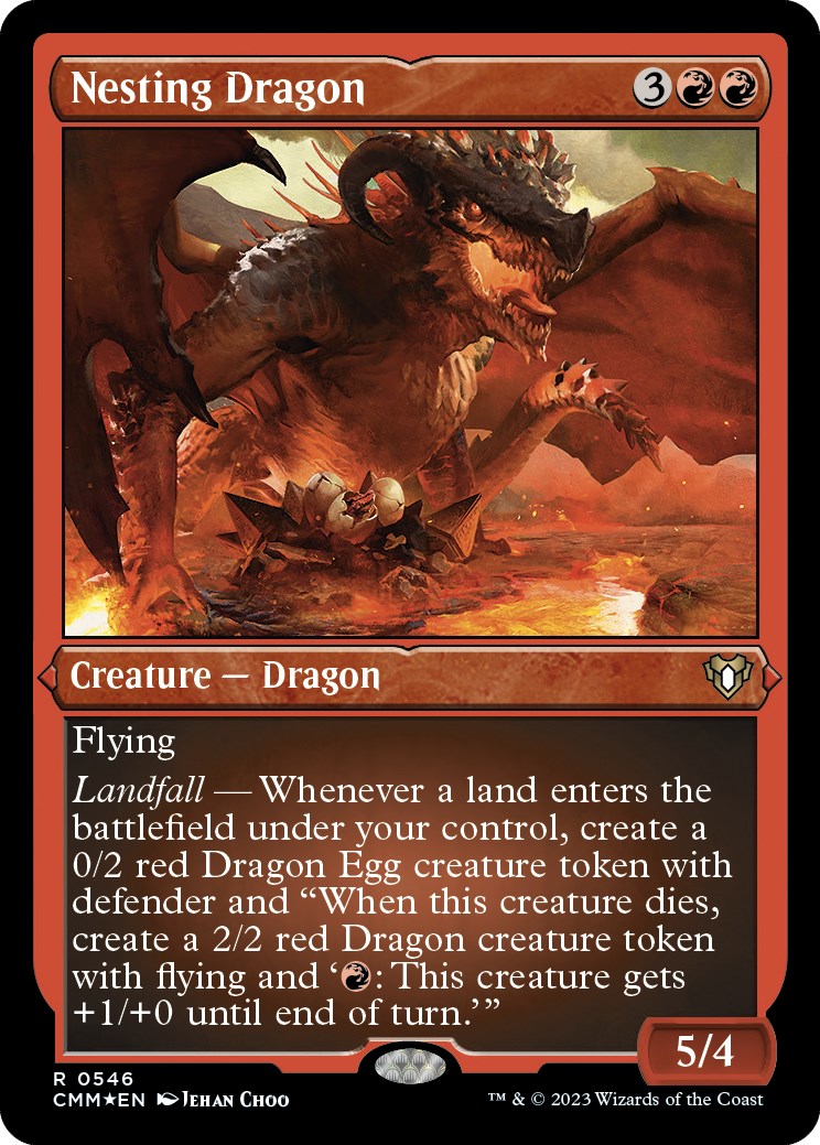 Nesting Dragon (Foil Etched) [Commander Masters] | Local Legends