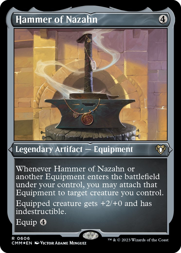 Hammer of Nazahn (Foil Etched) [Commander Masters] | Local Legends