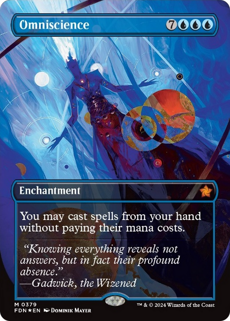 Omniscience (Borderless Mana Foil) [Foundations] | Local Legends