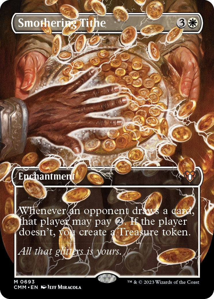 Smothering Tithe (Borderless Alternate Art) [Commander Masters] | Local Legends