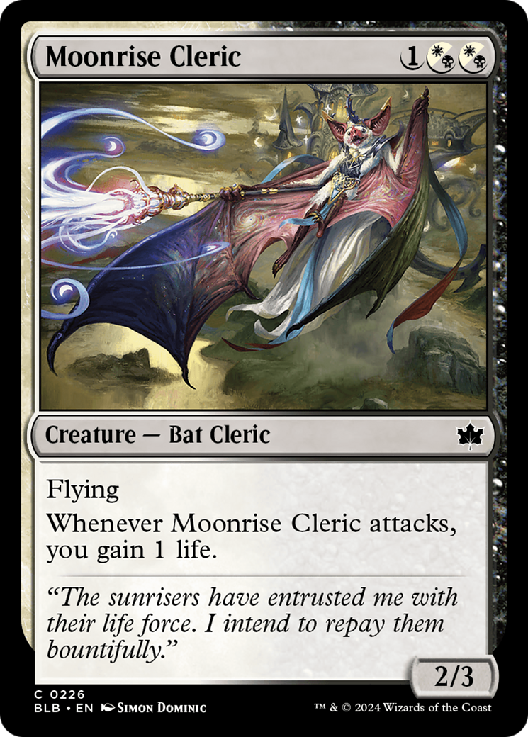 Moonrise Cleric [Bloomburrow] | Golgari Games