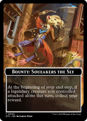 Bounty: Squeakers the Sly // Bounty Rules Double-Sided Token [Outlaws of Thunder Junction Commander Tokens] | Local Legends