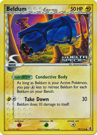 Beldum (59/113) (Delta Species) (Stamped) [EX: Delta Species] | Local Legends